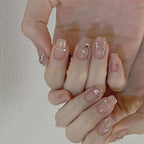 Nude luxe: Chrome and Diamond edition, resuable and long-lasting press on kit