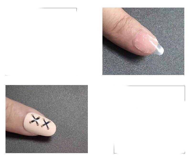 Nude luxe: Chrome and Diamond edition, resuable and long-lasting press on kit